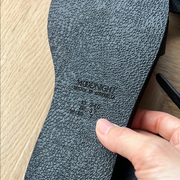 WConcept Black Leather Sandals, 37 - Picture 17 of 17